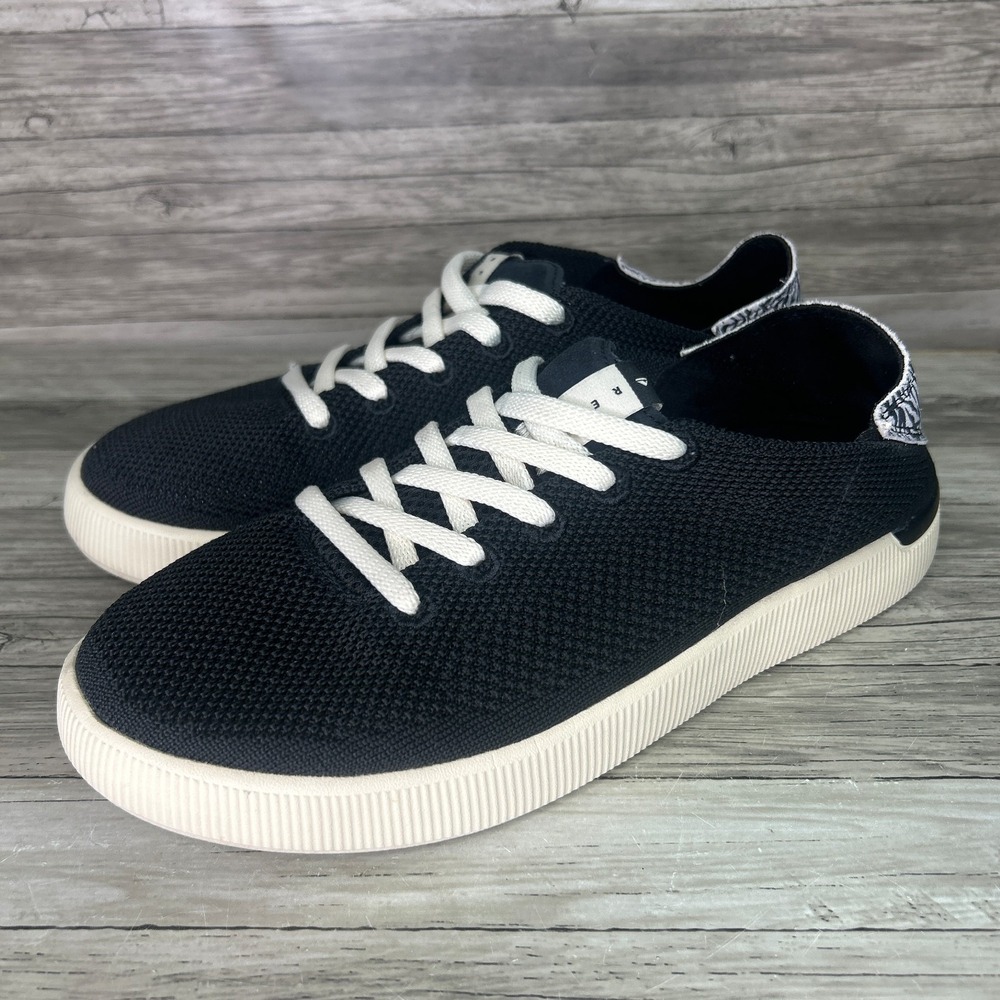 Reef Neptune Womens Size 10 Black Knit Slip On Sneakers Comfort Walking Shoes
